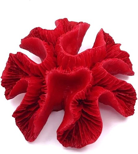 Corallo vivo poliresina rosso