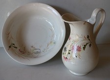 Antica brocca con catino lavamani - ceramica S. C. LOMBARDA Milano – primo 900