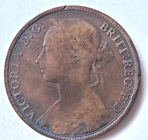 Moneta penny regina - da,