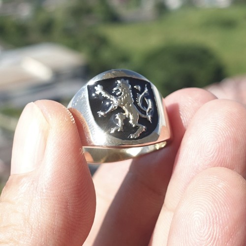 Anello leone rampante - leone, rampante,