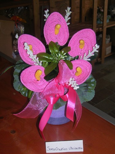 Composizione fiori realizzati