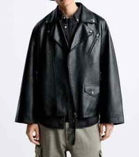 ZARA Giacca Uomo NERA Pecora