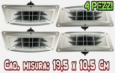 ? 4 PEZZI | TWEETER A TROMBA 200W X 4 ACUTI PIEZO ELETTRICI 19,5 X 10,5 X 8 CM