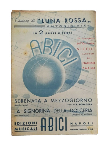 Spartito musicale antonio vian - musicale,
