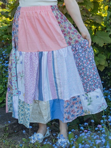 Maxi gonna lunga - , patchwork