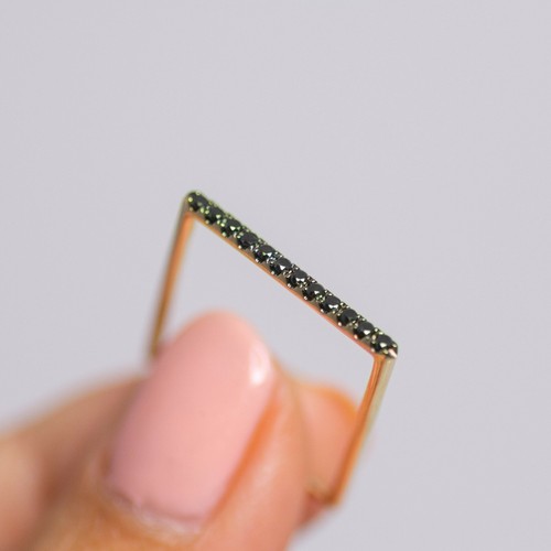 14k oro giallo nero - 14k, diamante