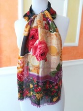 Emanuel Ungaro stola seta Vintage foulard