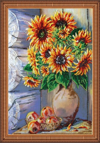 Kit ricamo perline girasoli - ,