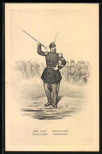 Cartolina esercito svizzero