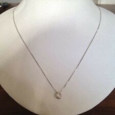 collana girocollo punto luce oro 18 kt e diamante brillante, nuovo