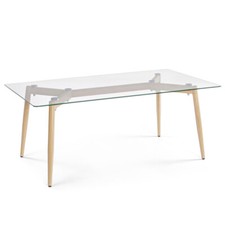 TAVOLINO DIVANO OAKLAND 110X60X45 DESIGN LEGNO ACCIAIO FRASSINO SOGGIORNO