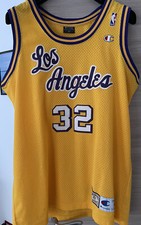 Maglia Hardwood Classics Los Angeles Lakers #32 Earvin Magic Johnson