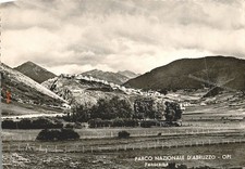 di433 cartolina parco nazionale d'abruzzo, opi,provincia di l'aquila