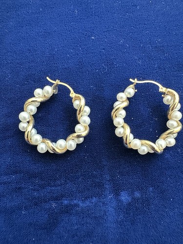 Vintage orecchini cerchio - vintage,