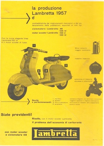 Pubblicita 1957 lambretta - pubblicita,