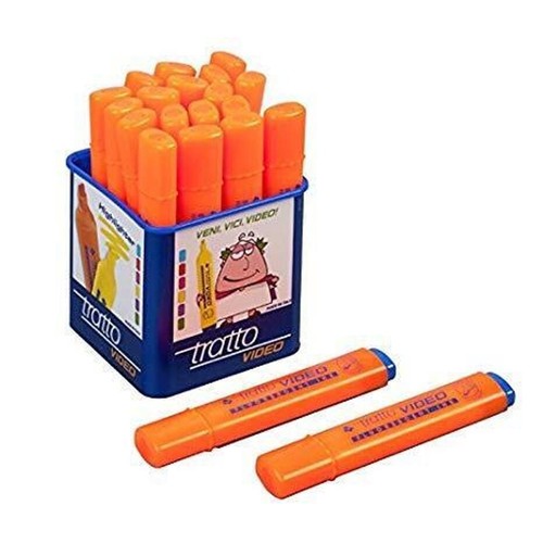 Tratto video arancione fila - tratto,