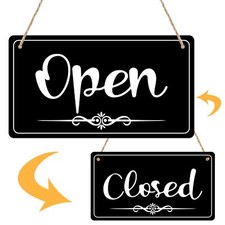 Double Sided Open Closed Sign