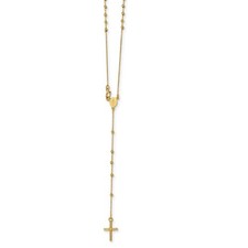 Collana Rosario 16,5 in Croce