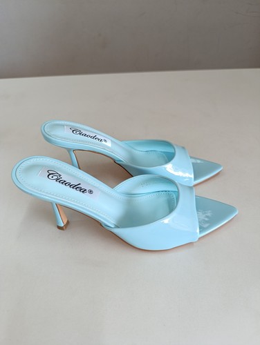 Sandali mules blu donna - 38,