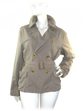 Claudia Gil Giacca Donna Modello Trench Corto Beige