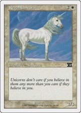 Carta MTG-Unicorno Reale-Sesta Edizione-N.035-ITA-EX-