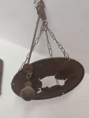 Vecchia bilancia fruttivendolo