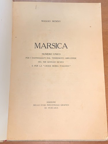 Marsica numero unico per - marsica,,