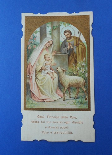 Santino sacra famiglia - santino,