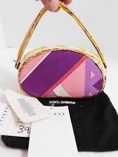 Pochette nuova D&G Dolce Gabbana mod multi tela paillettes Italia