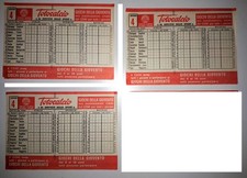 SCHEDINA TOTOCALCIO CONCORSO n. 4 PARTITE 13-9-1981 GIOCHI DELLA GIOVENTU 