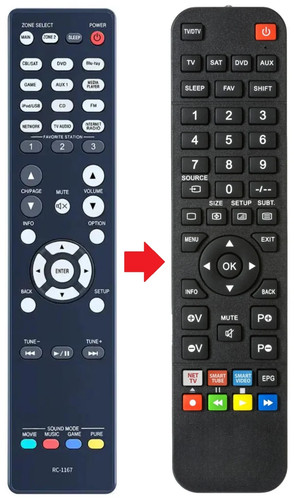 Telecomando adatto per denon - adatto,