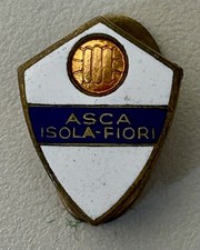 ASCA ISOLA-FIORI MILANO vecchio distintivo calcio attacco a piedino