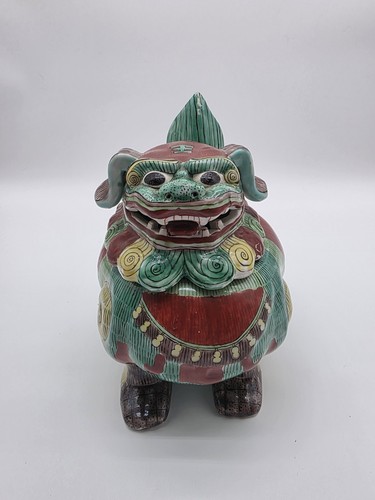 Statuina vaso cane leone - , fu