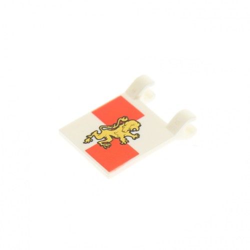 Lego bandiera 2x2 bianco - 1x,