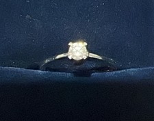 Anello solitario oro bianco - in,