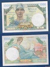 1000 Franchi Tesoro Francese Tipo 1947 - 1947 (Q) .1 87925 Qualità Spl