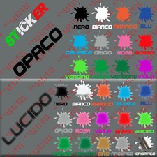 ADESIVO STICKER LOGO su richiesta MISURE PERSONALIZZATE