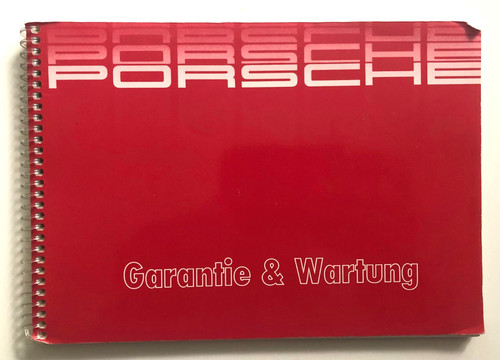 Porsche 944 libretto - , garanzia