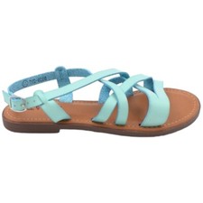 Sandalo basso donna verde