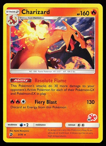 Carta pokemon charizard - pokemon,