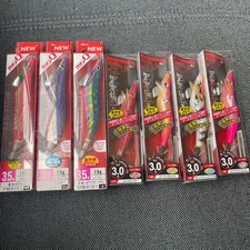 Set di 7 esche Egi, Sumizoku e Yo-Zuri Aori Q No. da 3 a 3,5, l'originale