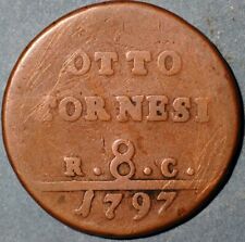 1797 Stati Italiani NAPOLI 8 Tornesi Ferdinando IV KM# 216