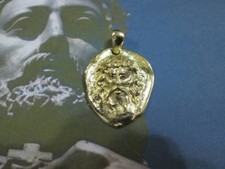 Gesù Cristo testa scolpita in Oro 18 Kt-produzione artigiana