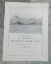 p3 pubblicità Lloyd Sabaudo Conte Rosso Conte Verde società navigazione