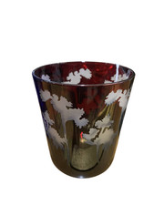 Bicchiere cristallo inciso