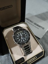 Vintage Seiko Mens Baby Arnie H556 Quartz Full Set Completo 1985