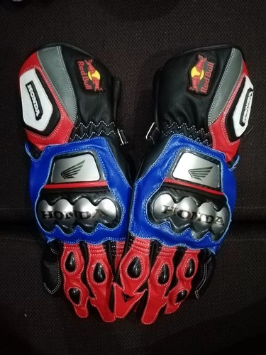 Guanti pelle moto - in,