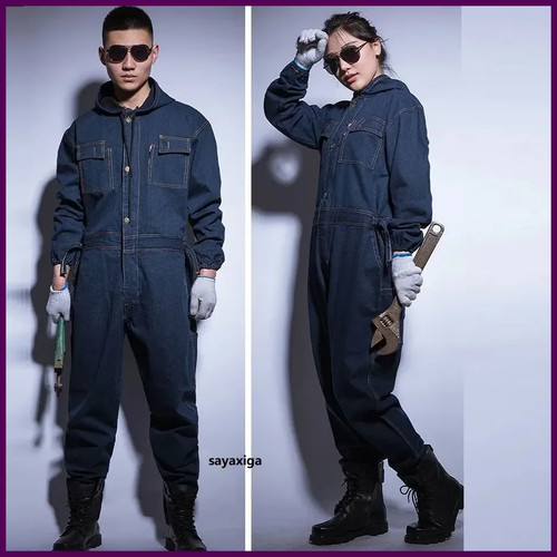 Tuta denim cotone - spessa,