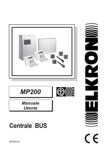 Manuale uso utente centrale - manuale,