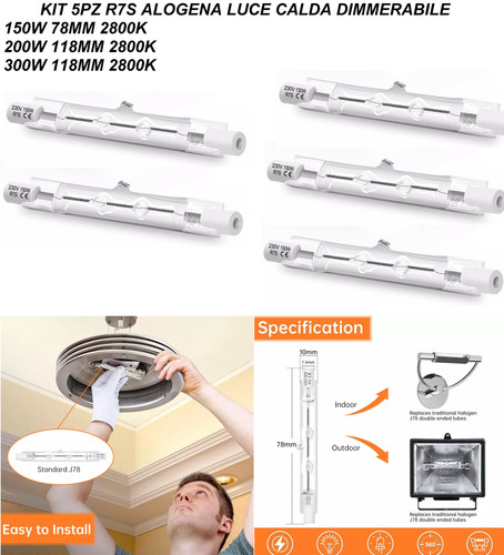 Lampadina alogena lineare - , r7s